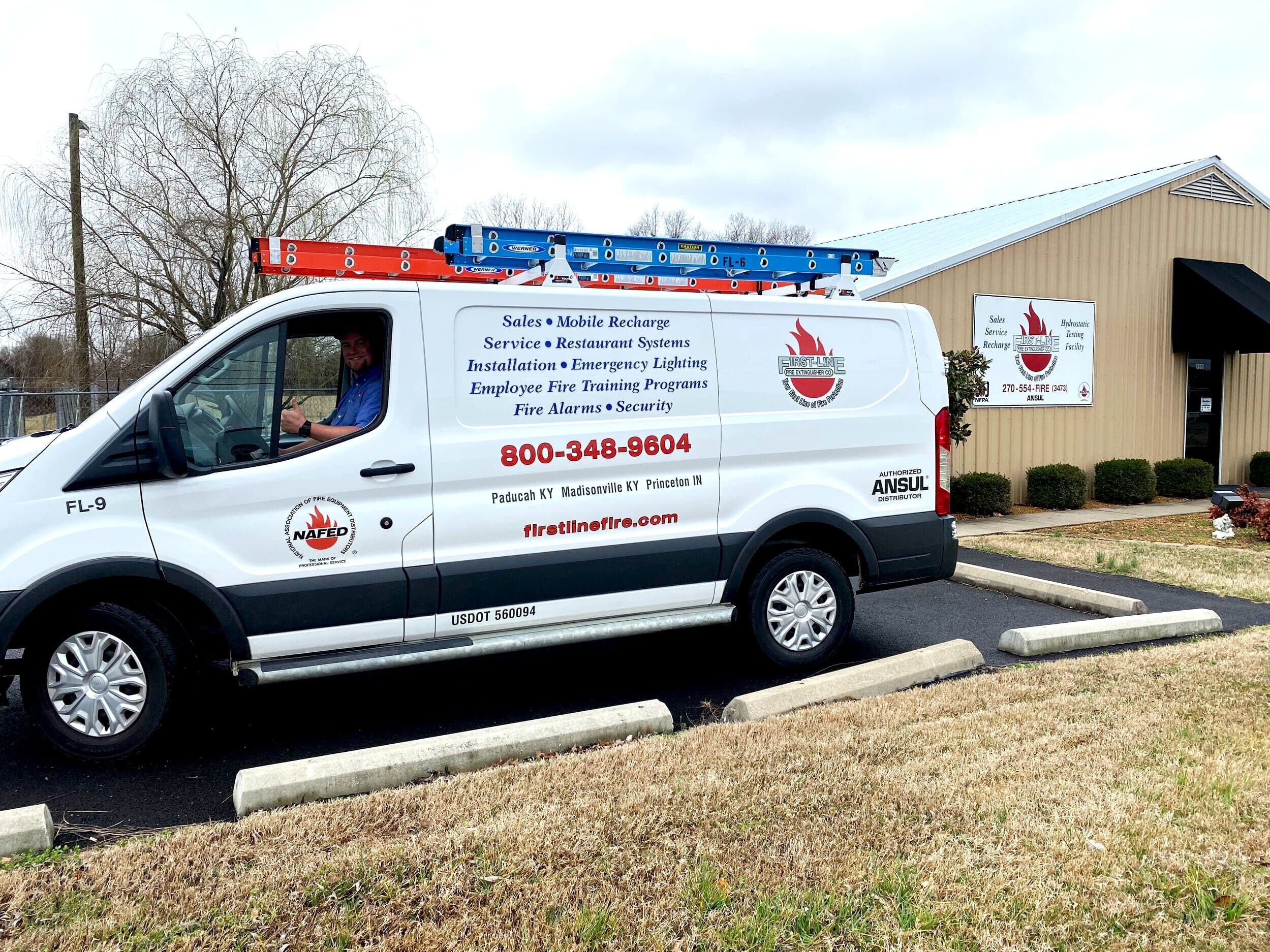 First-Line van FL-9 at the shop